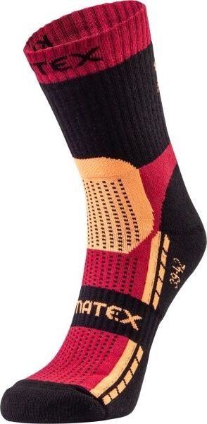 Unisex funkční ponožky KLIMATEX FINK1 červené Velikost: 39-42