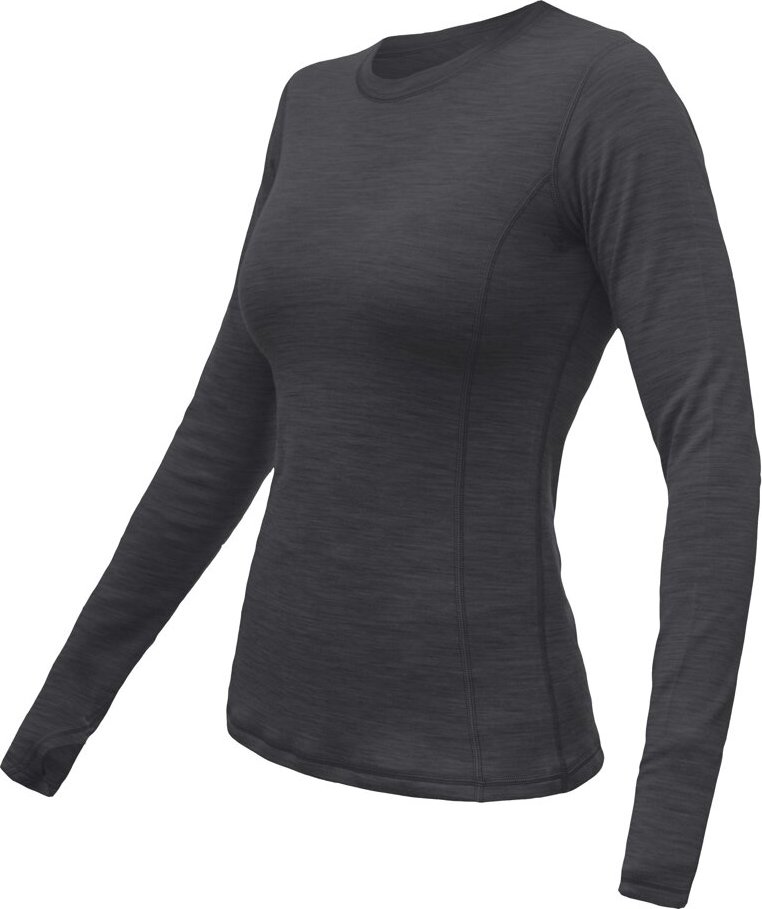 Dámské merino triko SENSOR Merino Bold anthracite gray Barva: šedá, Velikost: M
