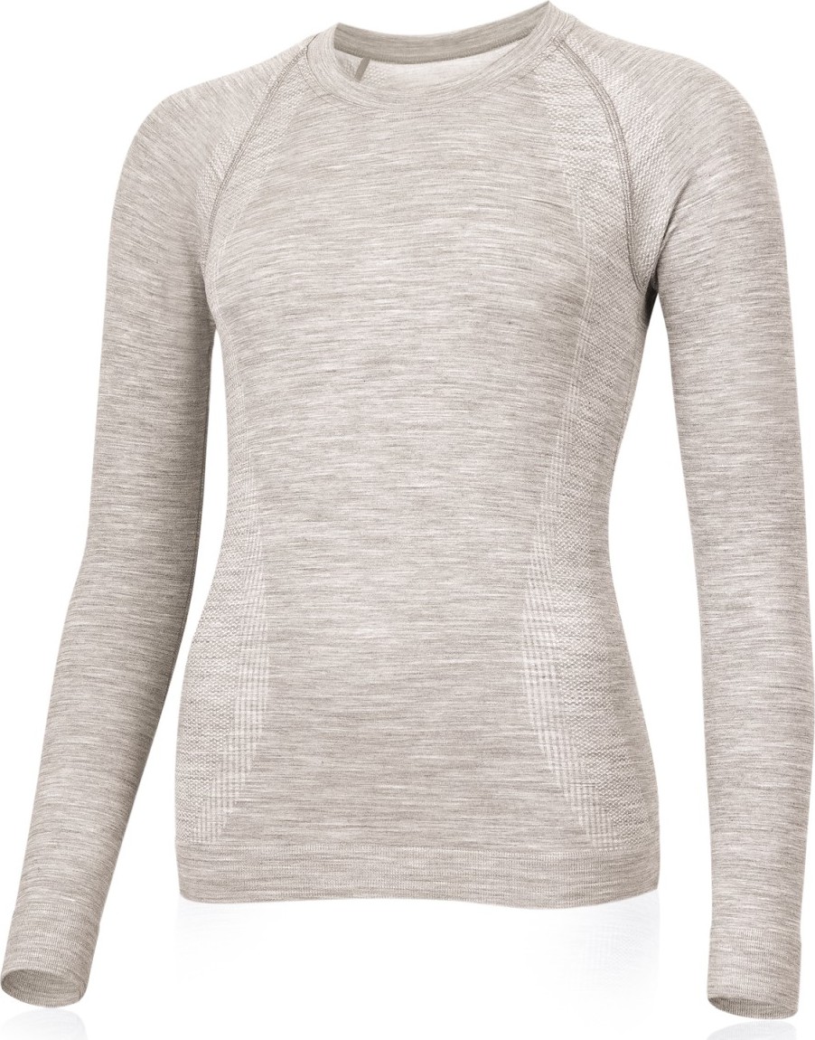 Dámské merino triko LASTING Wara béžové Velikost: XS
