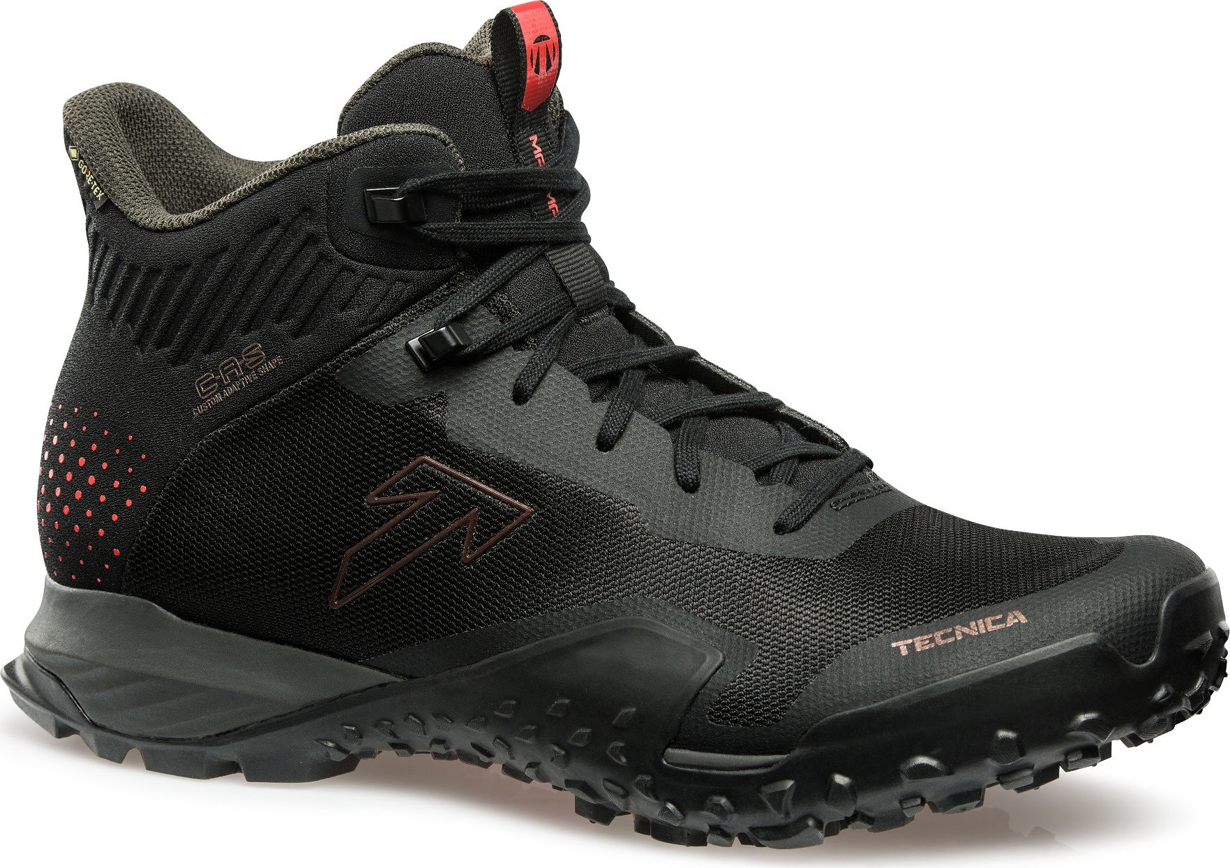 Pánské trekové boty TECNICA Magma MID S GTX Ms, 002 black/pure lava Velikost: 41 1/2