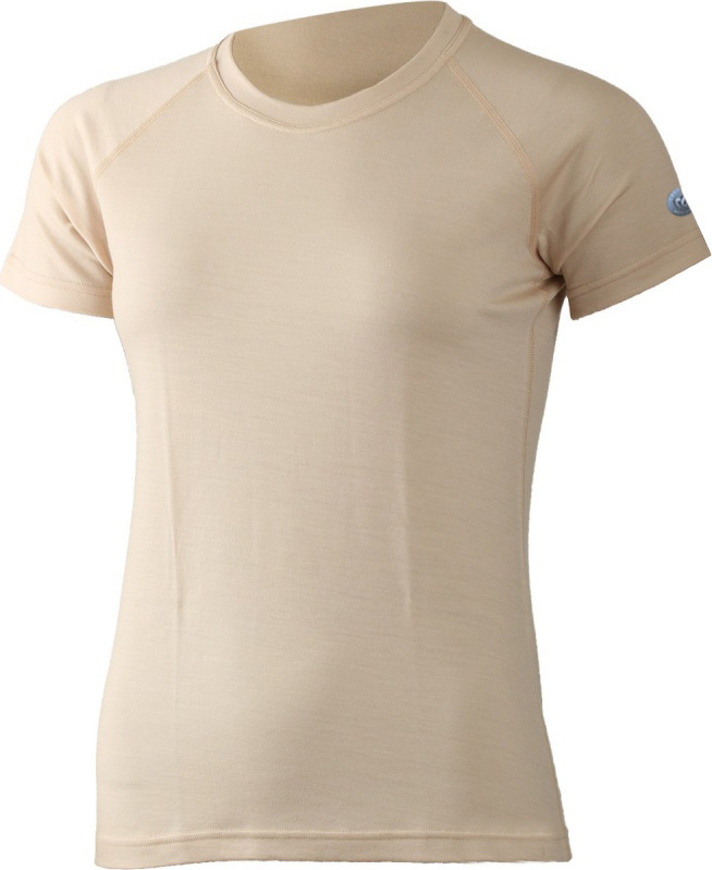 Dámské merino triko LASTING Alea béžová Velikost: M