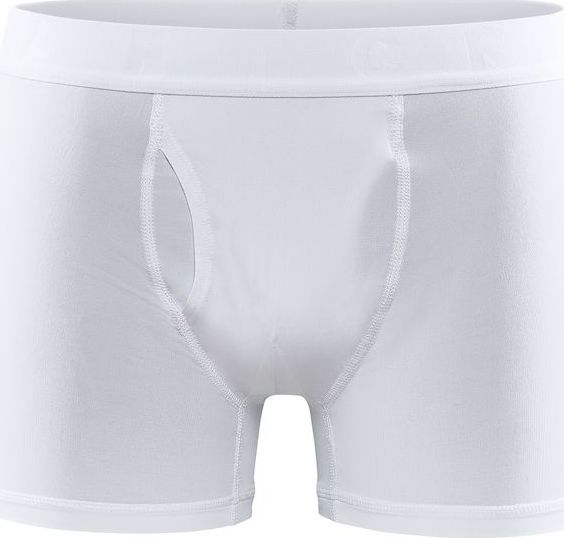 Pánské funkční boxerky CRAFT CORE Dry 3" - bílá Velikost: M