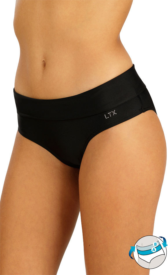 Dámské plavky kalhotky LITEX bokové černé Velikost: 50