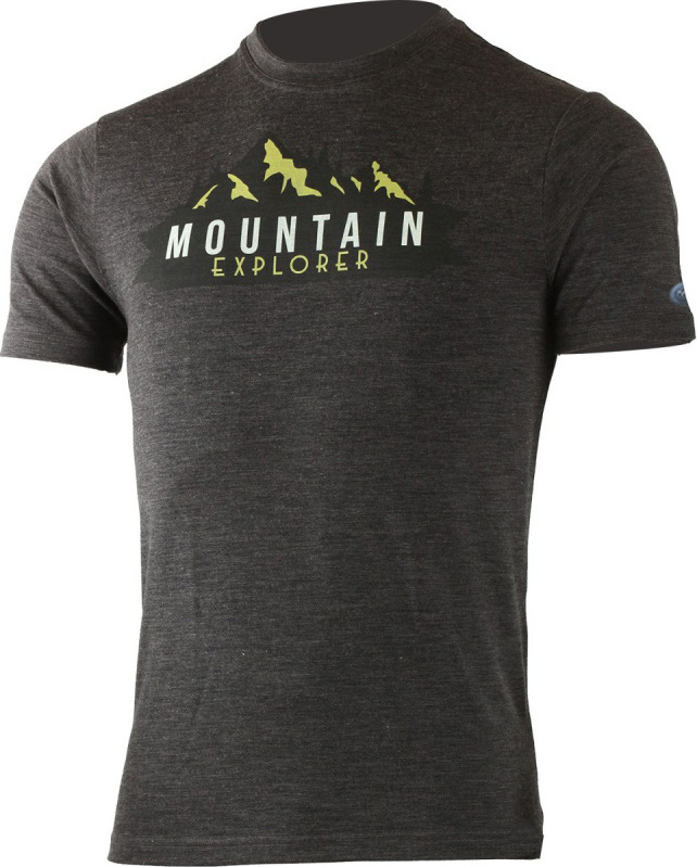 Pánské merino triko LASTING Explorer šedé Velikost: XL