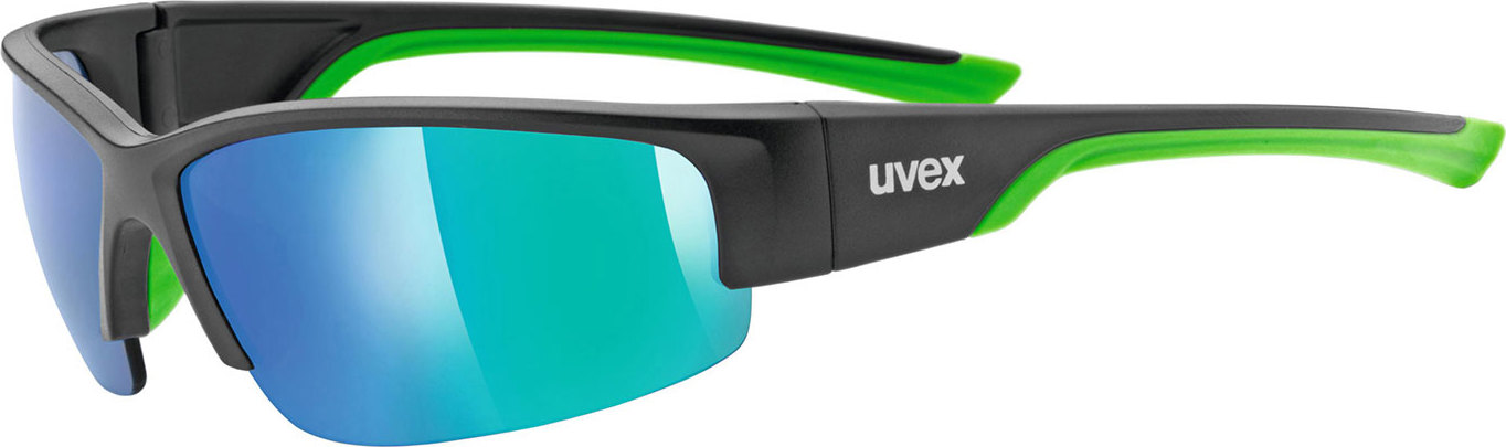 Sluneční brýle UVEX Sportstyle 215 černozelené