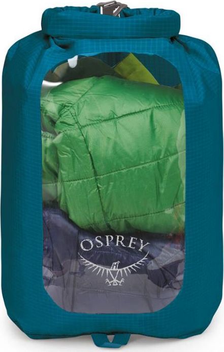 Voděodolný vak s okénkem OSPREY ultralight dry sack 12 l modrá