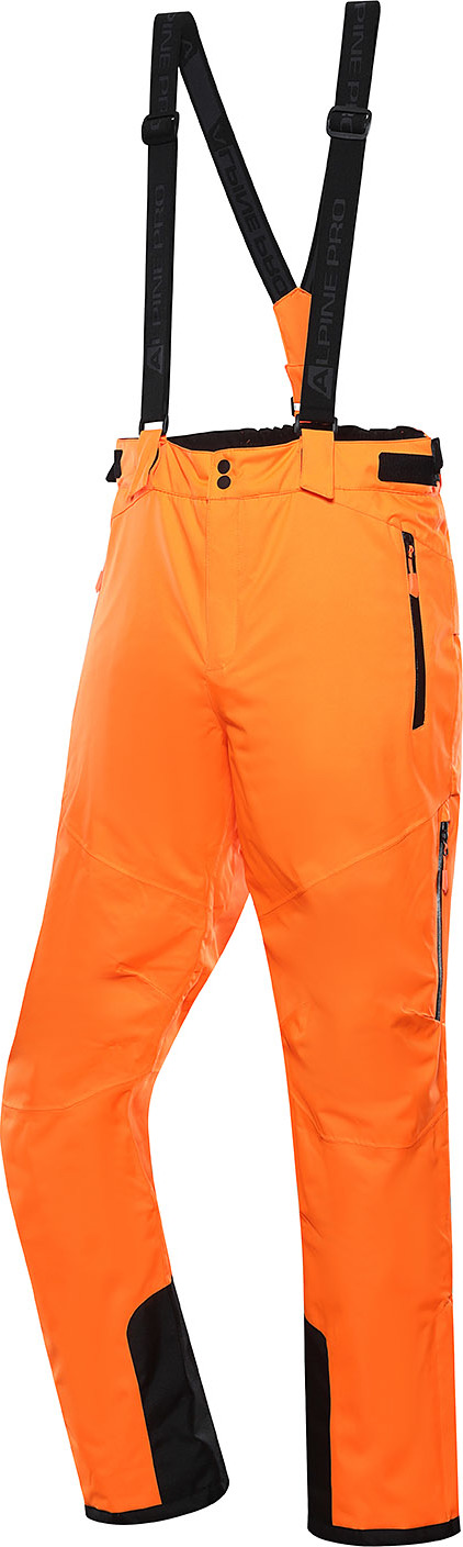 Pánské lyžařské kalhoty ALPINE PRO Lermon oranžové Velikost: S