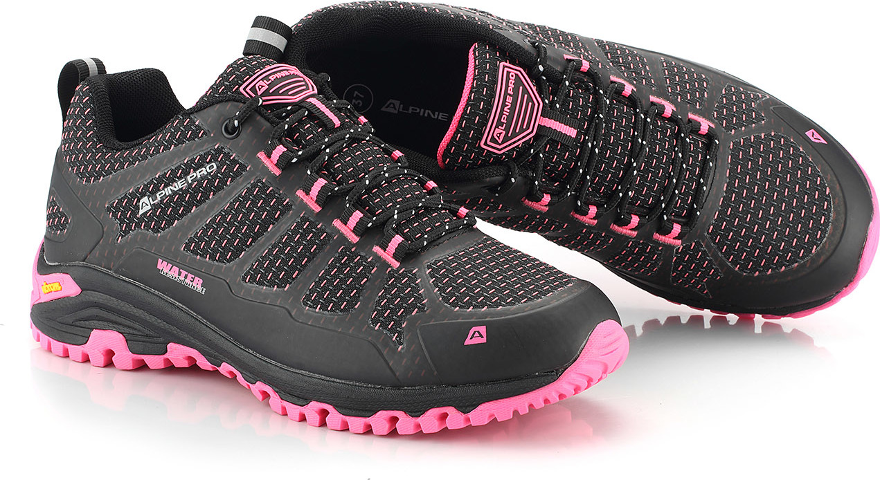 Unisex outdoorová obuv ALPINE PRO Musswe černá/růžová Velikost: 38