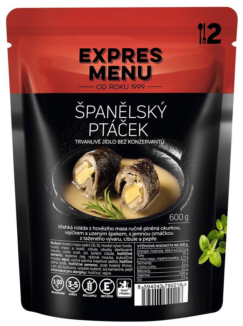 Španělský ptáček EXPRES MENU (2 porce)