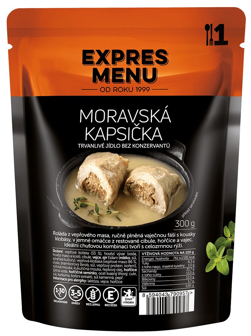 Moravská kapsička EXPRES MENU (1 porce)