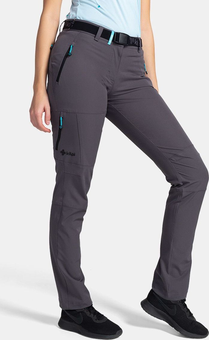 Dámské outdoorové kalhoty KILPI Belvela tmavě šedé Velikost: 42