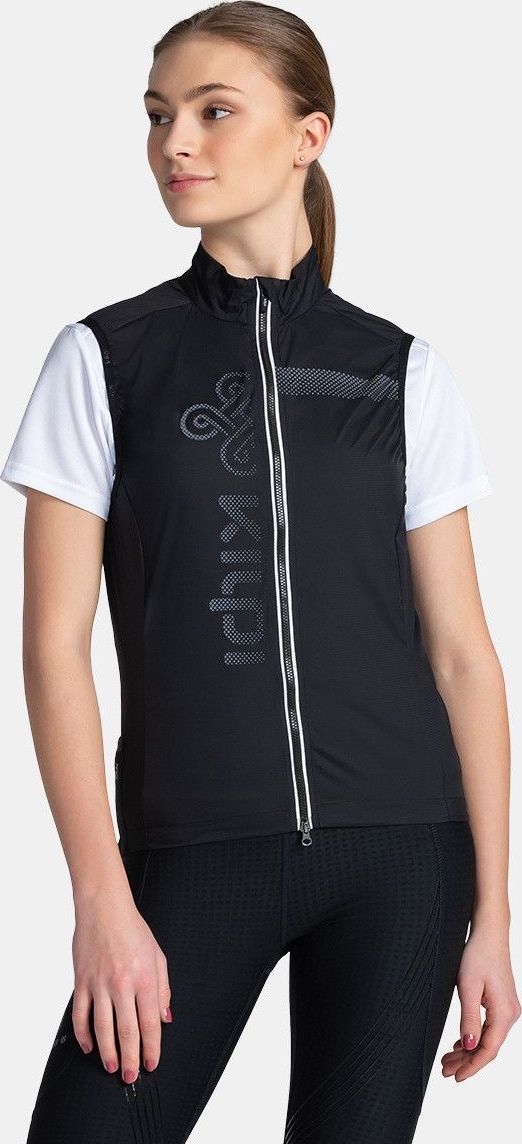 Dámská větrová vesta KILPI Flow černá Velikost: 36