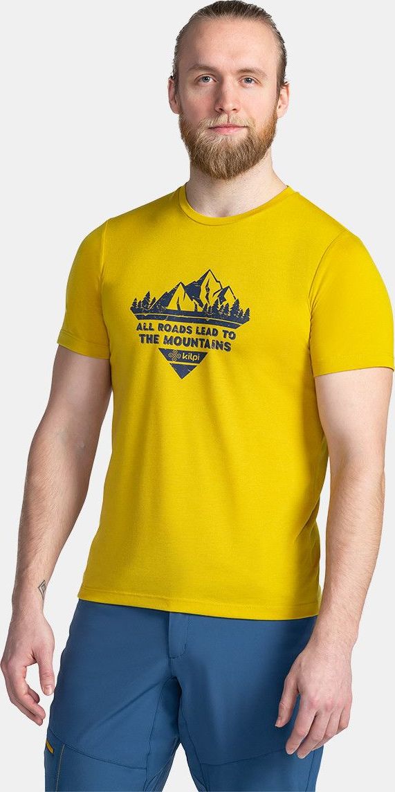 Pánské funkční triko KILPI Garove žluté Velikost: XXL