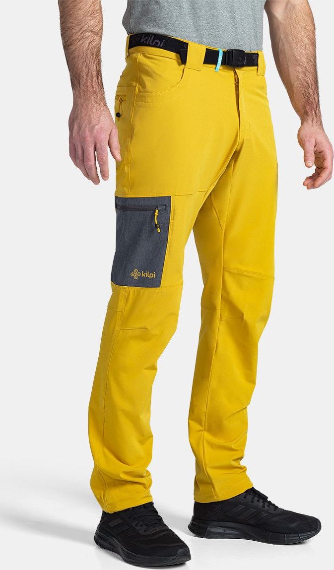 Pánské outdoorové kalhoty KILPI Ligne žluté Velikost: L