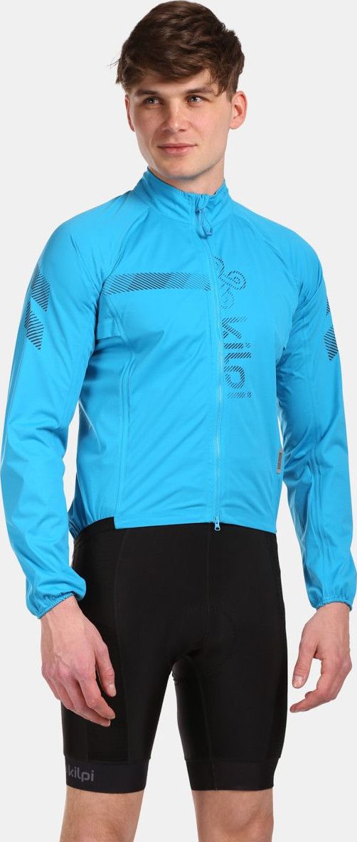 Pánská cyklistická bunda KILPI Rainar modrá Velikost: M
