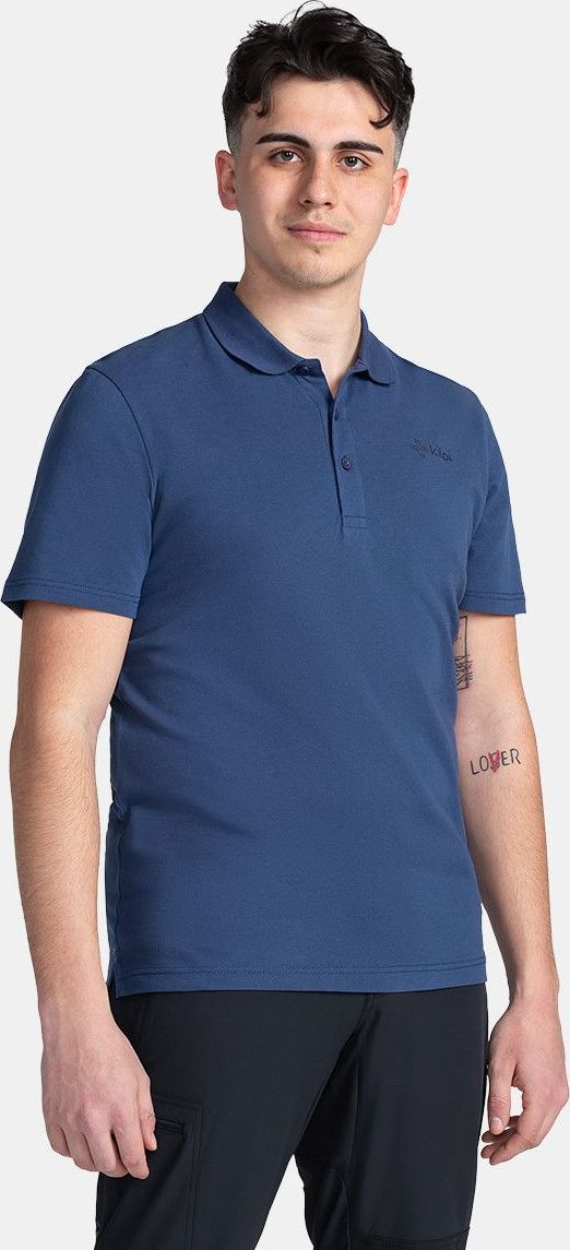 Pánské bavlněné polo triko KILPI Vilar tmavě modré Velikost: 3XL