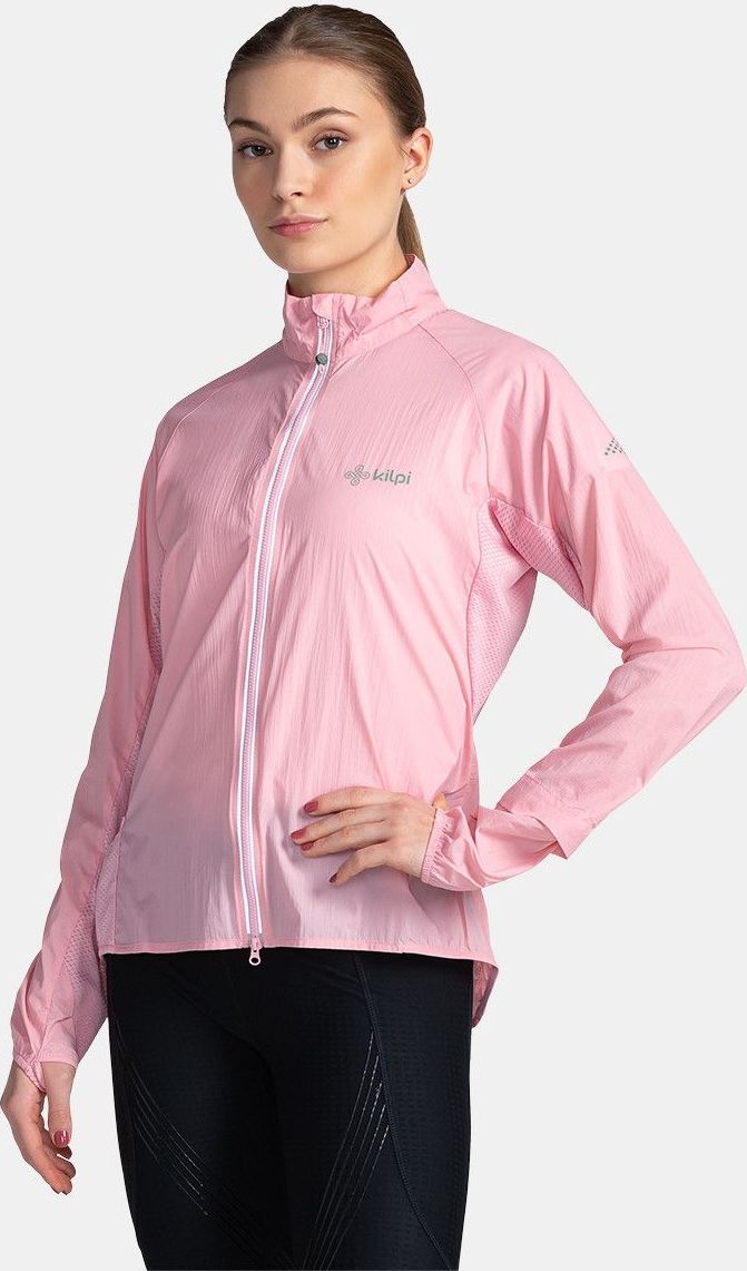 Dámská běžecká bunda KILPI Tirano světle růžová Velikost: 36