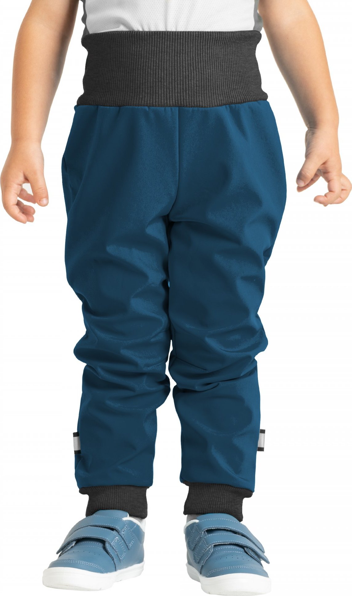 Batolecí softshellové kalhoty UNUO s fleecem Street, Kobaltová Velikost: 80/86