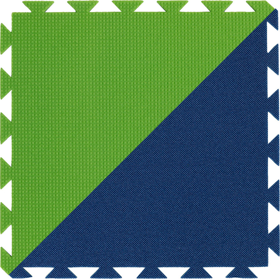 Pěnový koberec YATE modrá/zelená 43x43x1,0 cm