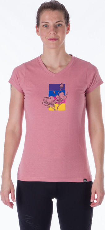 Dámské sportovní tričko NORTHFINDER Meagan růžové Velikost: S
