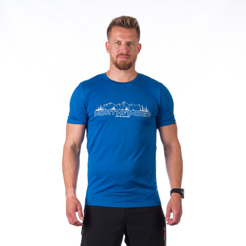 Pánské sportovní tričko NORTHFINDER Johnathan modré Velikost: 2XL