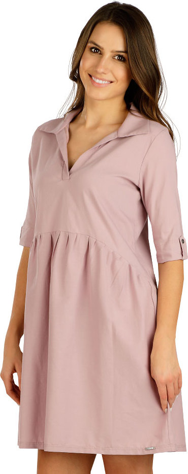 Dámské šaty LITEX s krátkým rukávem růžové Velikost: XL, Barva: 708