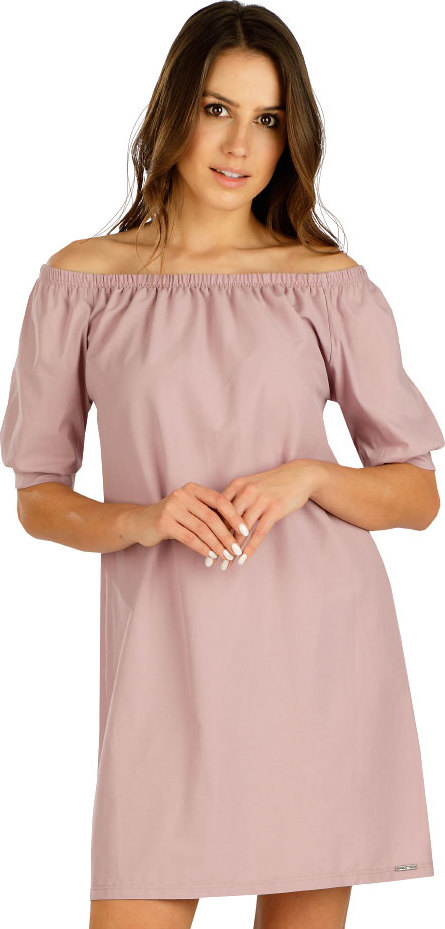 Dámské šaty LITEX s krátkým rukávem růžové Velikost: L, Barva: 708