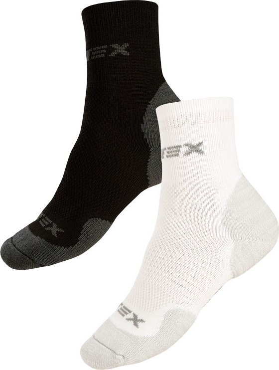 Unisex sportovní ponožky LITEX černé/bílé Velikost: 24-25, Barva: černá