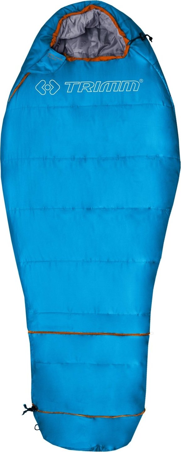Spacák TRIMM Walker Flex modrý Velikost: 150 cm, Barva: sea blue/orange, Orientace zipu: Pravý