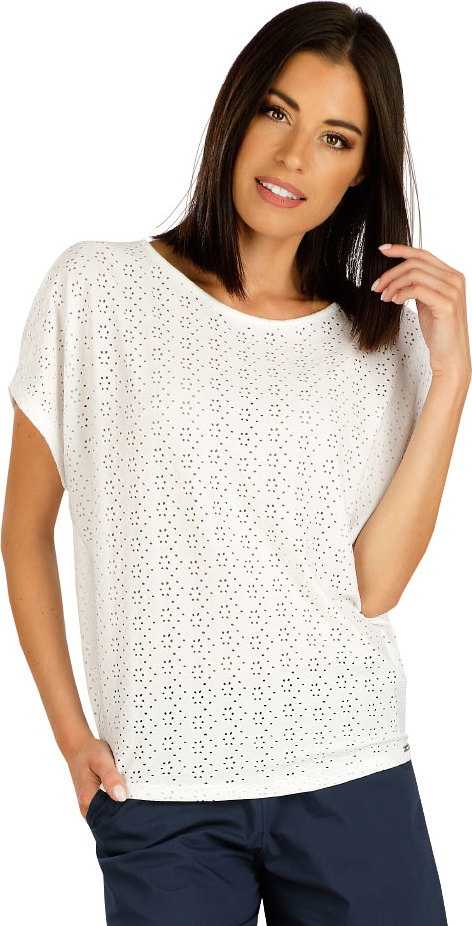 Dámské tričko LITEX s krátkým rukávem bílé Velikost: L, Barva: Bílá