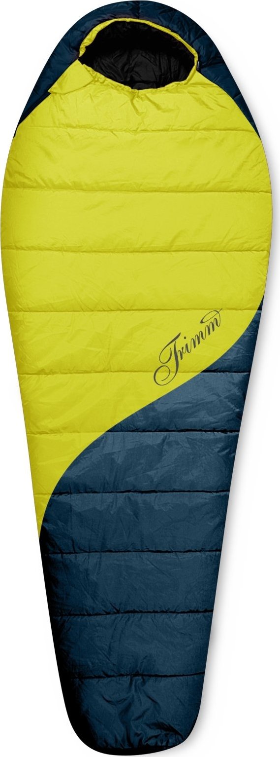 Spacák TRIMM Balance zelený/šedý Velikost: 185 cm, Barva: lemon/ lagoon, Orientace zipu: Pravý