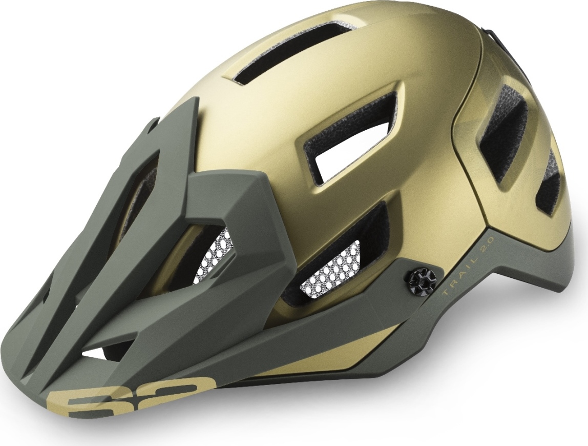 Unisex cyklistická helma R2 Trail olivově zelená Velikost: M
