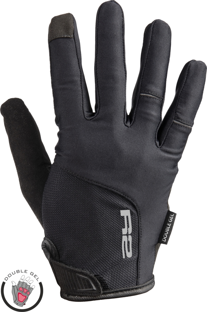 Cyklistické rukavice R2 Broome černé Velikost: XL