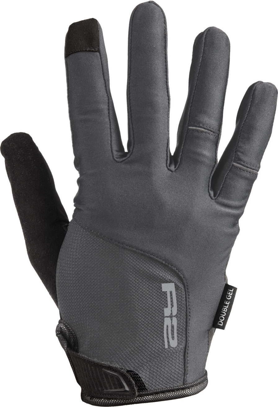 Cyklistické rukavice R2 Broome šedé Velikost: XL