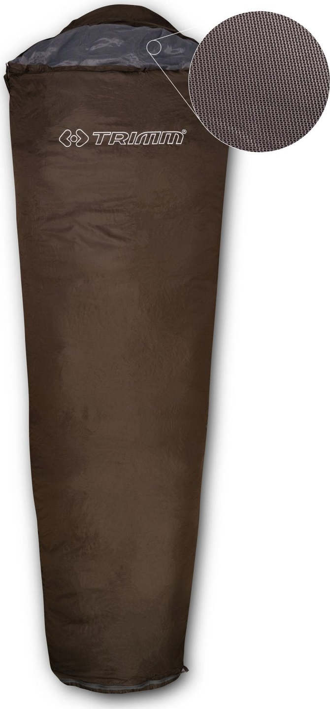 Spacák TRIMM Festa zelený Barva: khaki, Velikost: 185 cm, Orientace zipu: Pravý