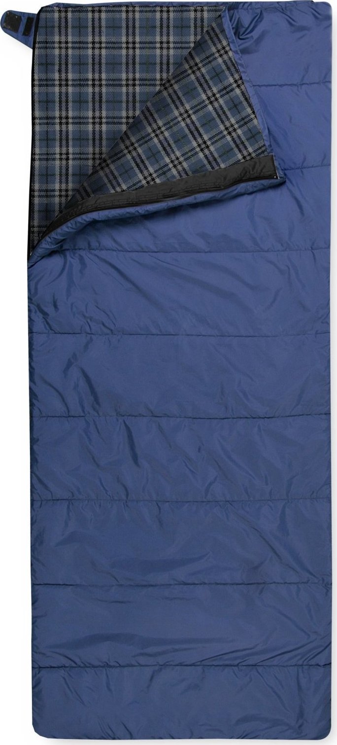 Spacák TRIMM Tramp modrý Barva: camouflage, Velikost: 195 cm, Orientace zipu: Pravý
