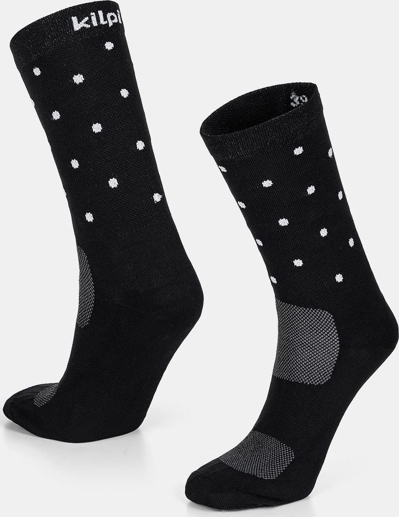 Unisex sportovní ponožky KILPI Dots černé Velikost: 39