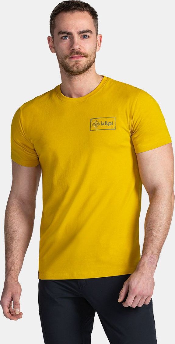Pánské bavlněné triko KILPI Bande žluté Velikost: M