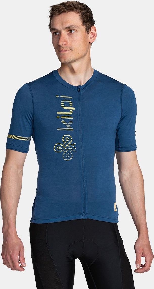 Pánský cyklistický merino dres KILPI Petrana tmavě modrý Velikost: XXL