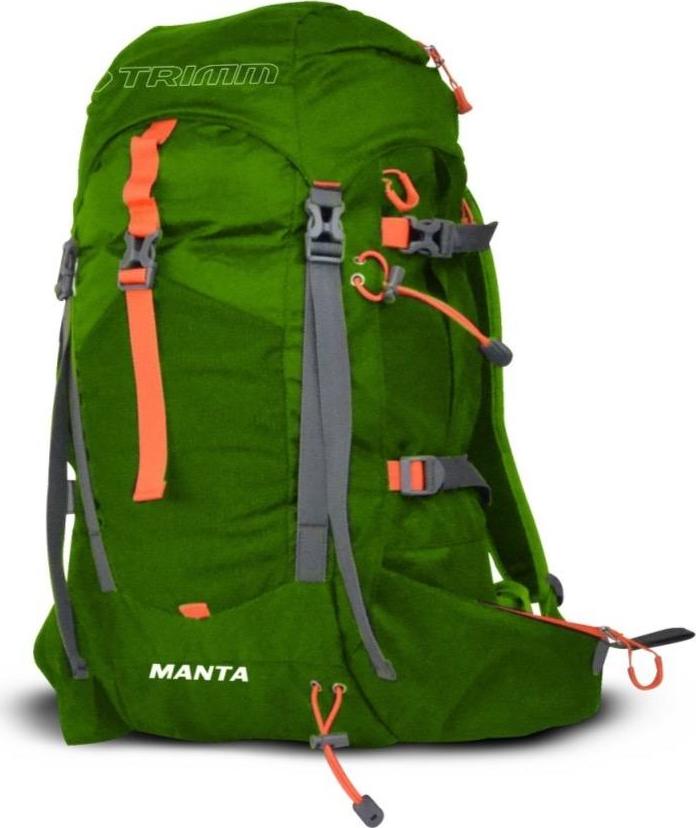 Batoh turistický TRIMM Manta 30l zelený Velikost: 30 l, Barva: Green/Orange