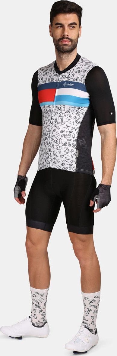 Pánský cyklistický dres KILPI Rival černý Velikost: XL