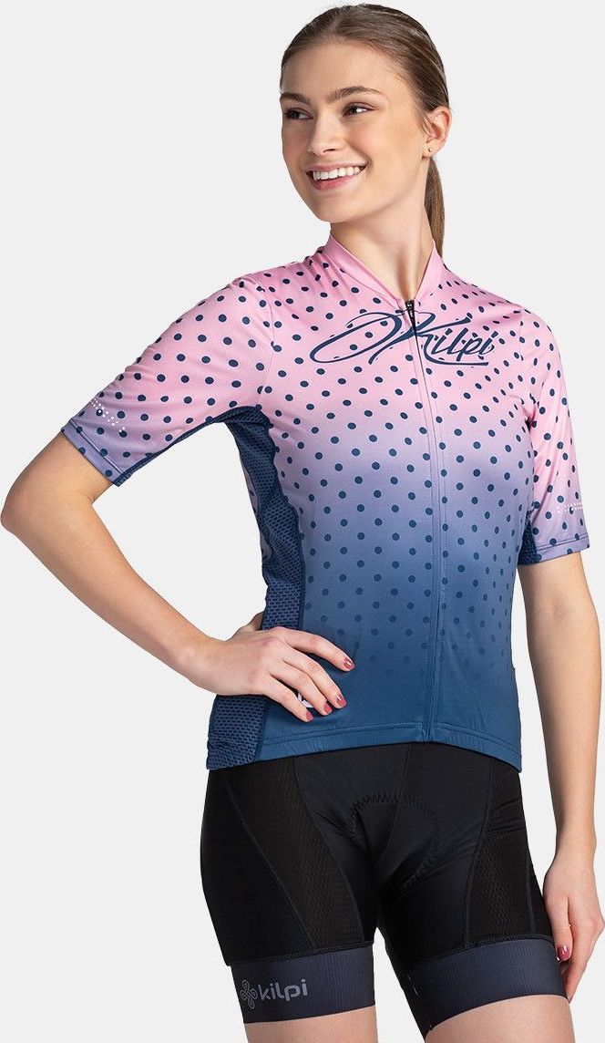 Dámský cyklistický dres KILPI Ritael světle růžový Velikost: 34