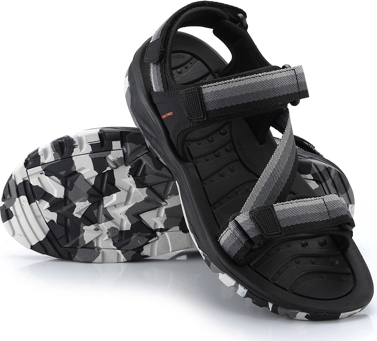 Pánské letní sandály ALPINE PRO Gerf černé Velikost: 44