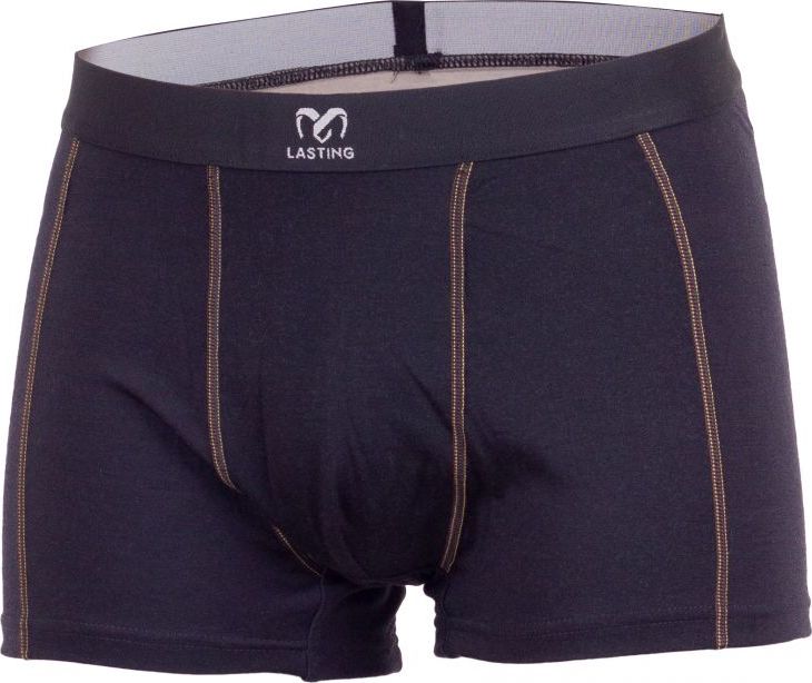 Pánské merino boxerky LASTING Noko černé Velikost: XL