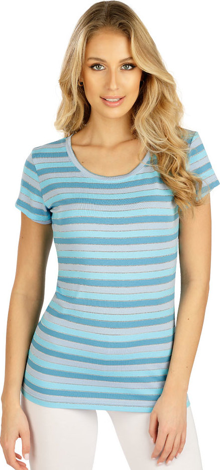 Dámské tričko LITEX s krátkým rukávem modré Velikost: XL