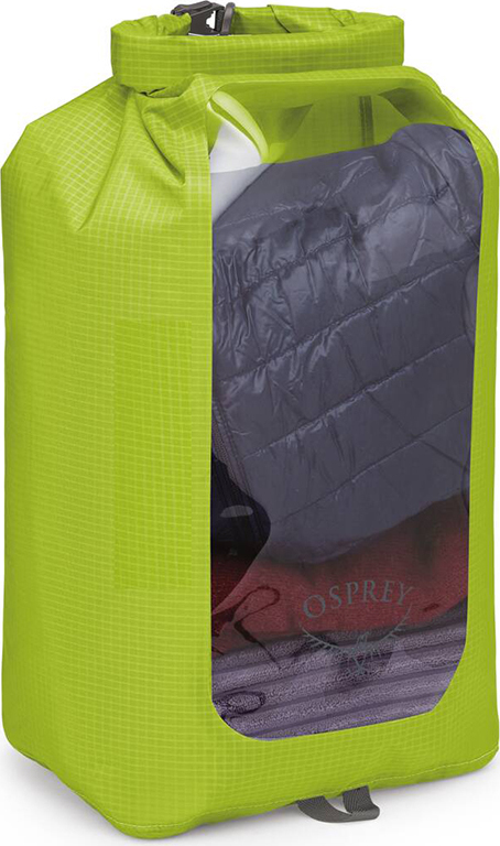 Voděodolný vak s okénkem OSPREY ultralight dry sack 20 l zelená