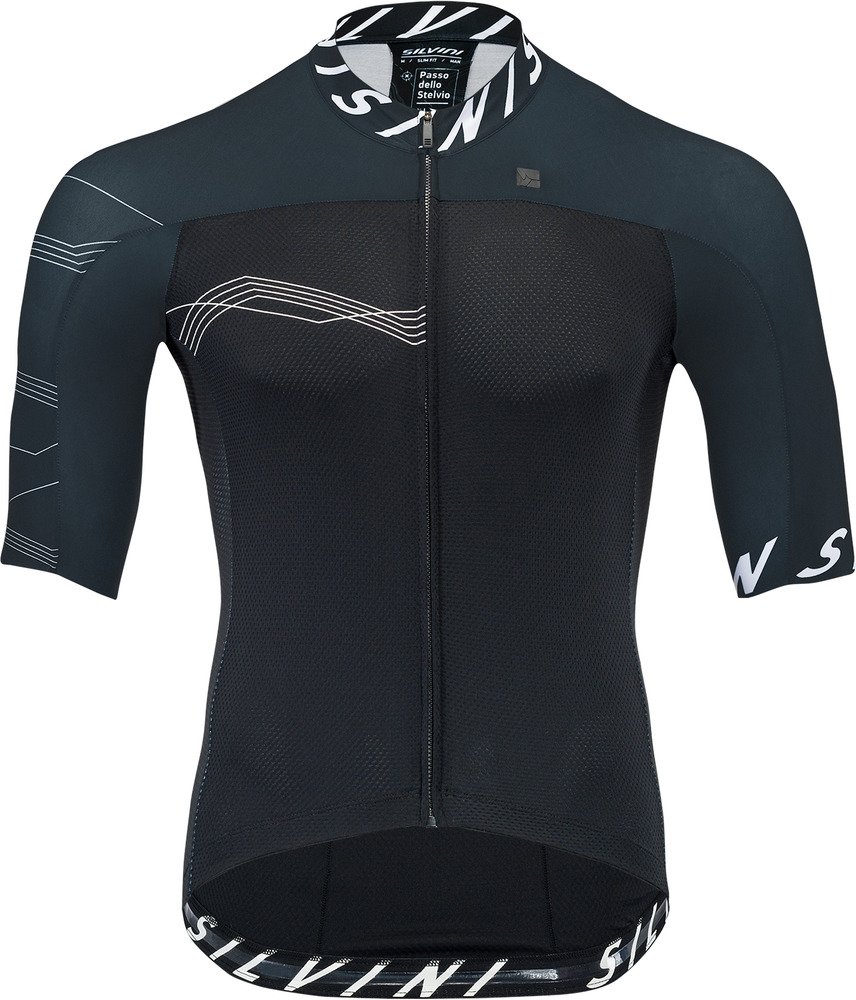 Pánský cyklo dres SILVINI Stelvio černá Velikost: 3XL