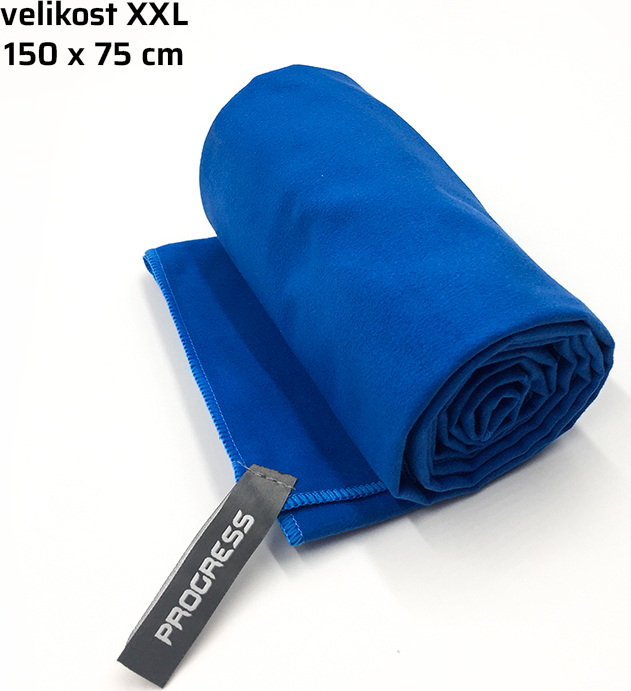 Rychleschnoucí ručník PROGRESS Towel-Lite 150 x 75 cm modrý Velikost: 150x7