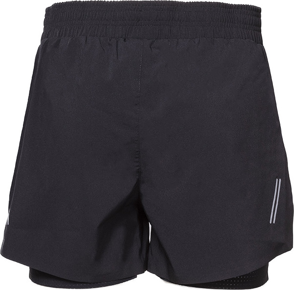 Dámské běžecké šortky 2v1 PROGRESS Carrera shorts černé Velikost: XL