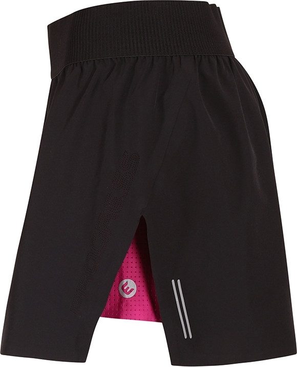 Dámská běžecká sukně 2v1 PROGRESS Carrera Skirt černá/růžová Velikost: XL